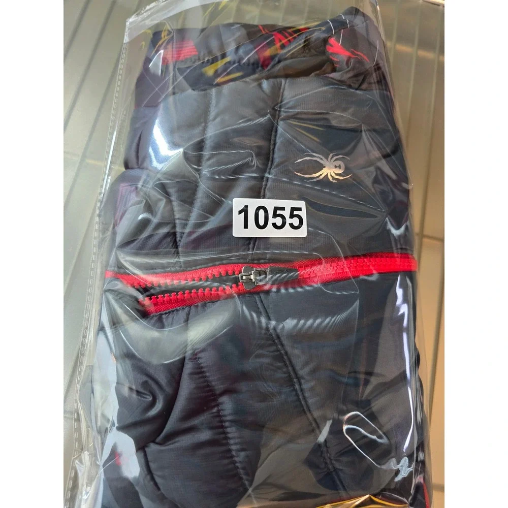 Spyder Kids Puffer Vest Gray Red‎ Spider Logo Size 18M